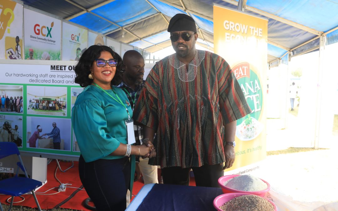 Dumelo tours Buffer Stock stands at National Agric Fair, applauds food security drive