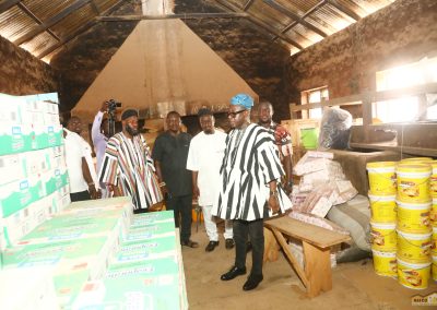 NAFCO Ceo visit to Yendi Senior High School to check the state of their food storage