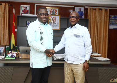 NAFCO Ceo pays a courtesy call on the regional minister for Bono region