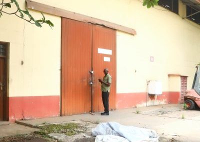 NAFCO CEO inspects warehouse at Juapong