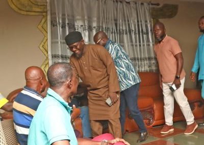 NAFCO Ceo visit to the palace of the Paramount chief of Ejura
